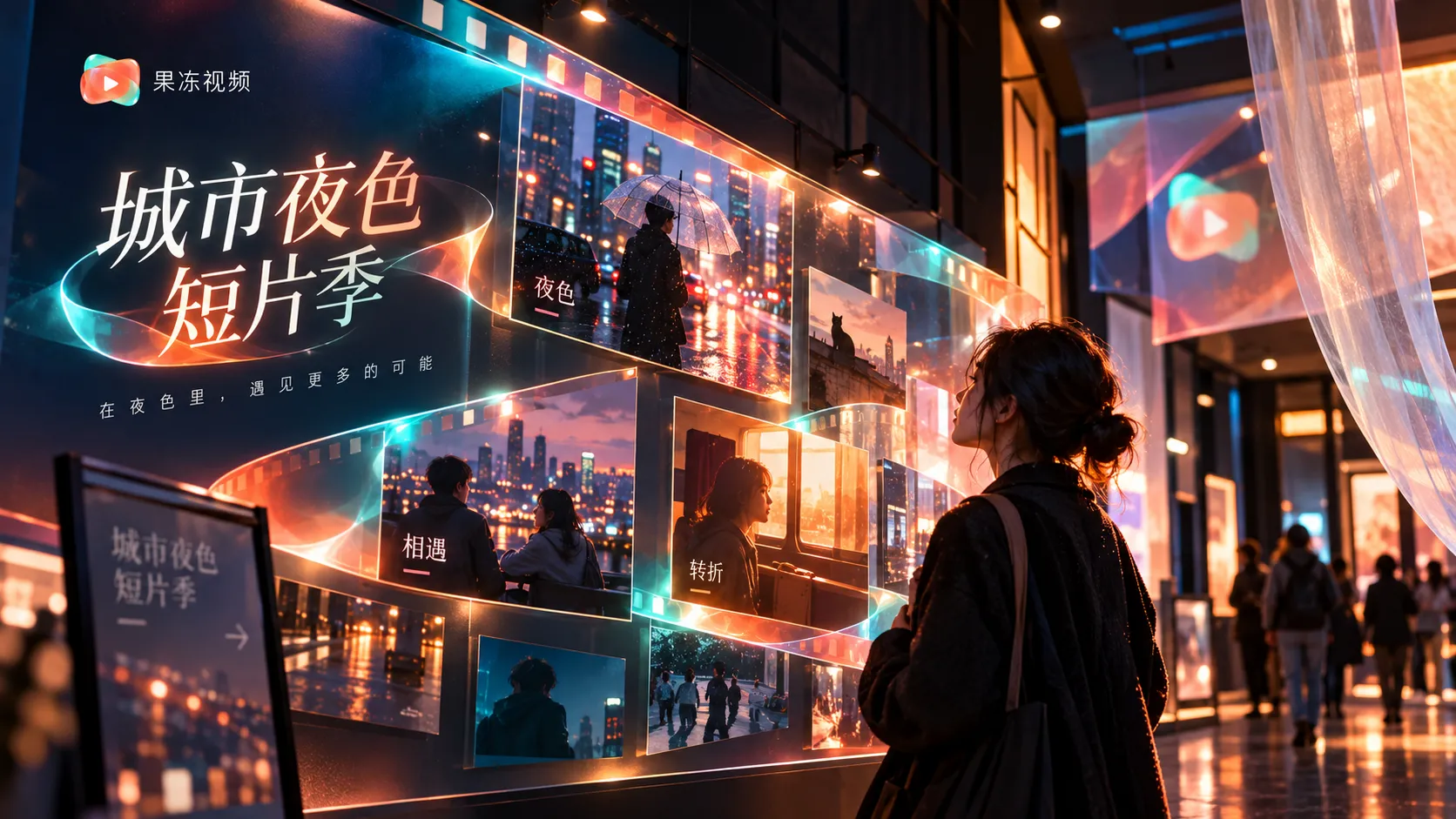 展示影像色彩与细节的主题画面